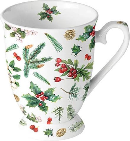 beker op voet - porselein - fine bone china - kerst - christmas - Ambiente