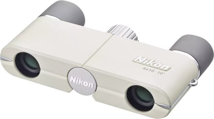 Nikon 4x10 compacte verrekijker - kleur ivory white