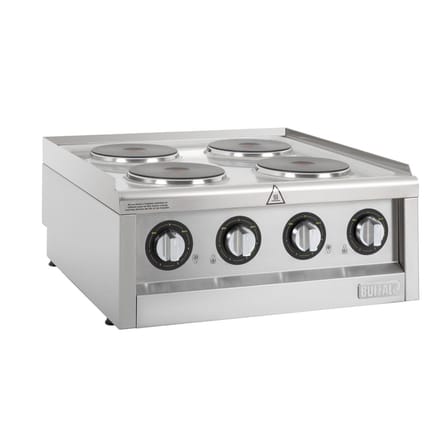 Buffalo 600-Serie Elektrische Kookplaat Met 4 Kookzones