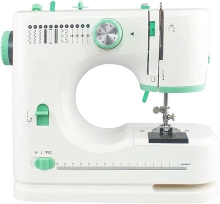 Elektronische naaimachine - Mini naaiapparaat - Kleding repareren - Stille werking - 32cm - Wit