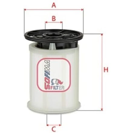 Brandstoffilter SOFIMA S H2O6 NE