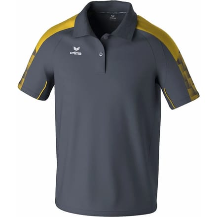 Erima Evo Star Polo Heren - Grijs / Geel | Maat: S