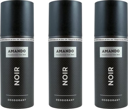 Amando Noir Deodorant Spray 150 ml - Voordeelverpakking 3 stuks