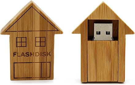 128GB 3.0 Hout huis USB stick