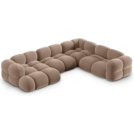 Hoekbank Loretto rechts velvet | Cosmopolitan Design
