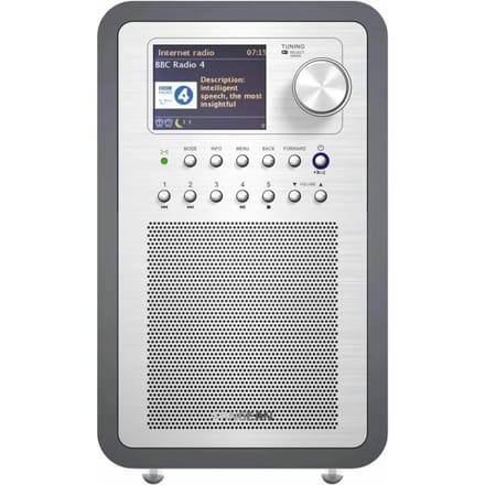 Sangean WFR-70 (SmartLink 1) Internetradio DAB+, VHF (FM), Internet AUX, USB, Internetradio Spotify, Geschikt voor DLNA Grijs