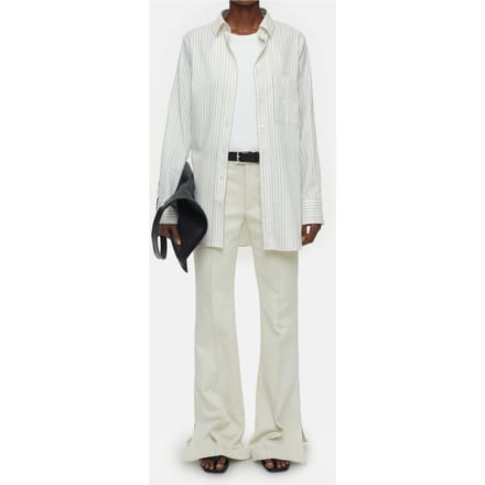 Closed Boyfriend Shirt Ivory Size: S | Long-Sleeved Tops Outlet | Dames | Wit