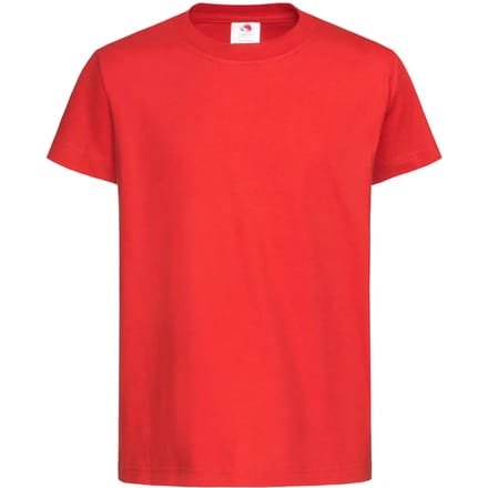 Stedman Kids´ Classic-T Organic S2220K - SCARLET RED - M (134/140)