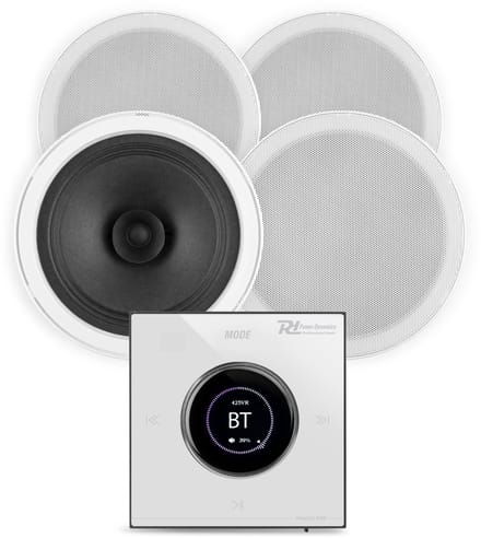 Power Dynamics badkamer speakers inbouw set - Speakers voor badkamer met Bluetooth B100W versterker
