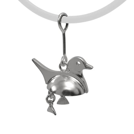 AuBor ®. Hanger. Zilver. De eend.