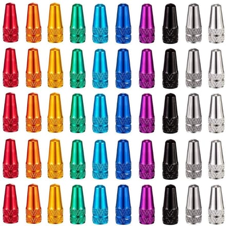 Dailygoods- Presta Ventieldop 50 Stuks - Anodized Aluminium - Franse