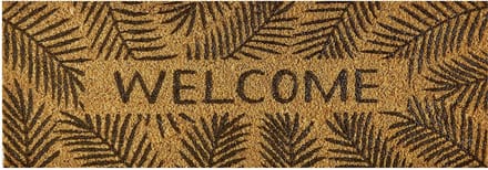 MD Entree - Deurmat - Kokosmat - Finesse XS - Leaves Welcome - 26 x 75 cm