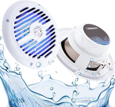 Waterdichte Marine Luidsprekers 6,5 Inch 2-Weg met LED-Verlichting en Stereo Geluid