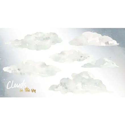 Stickers voor baby's Dekornik Clouds In The Sky Set