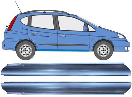 Reparatie dorpel voor Daewoo Tacuma 2000-2004 / Links + Rechts / Set