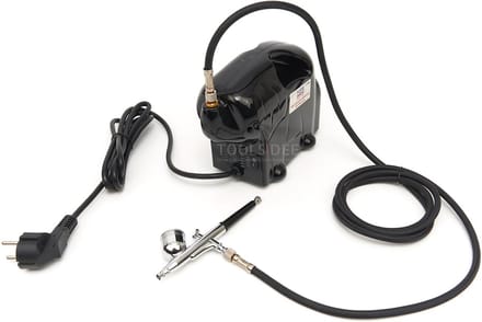HBM Complete Airbrushset Inclusief Verf, 2,5 Bar, 13 l/min, 230 V, 50 Hz