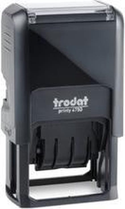 trodat datumstempel printy 40 4750 typo set zwart
