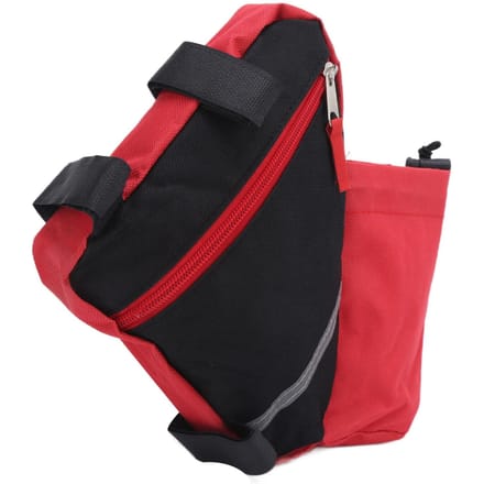 Fietsdriehoekstas Nylon Mountainbike Driehoek Zadel Frame Pouch voor Waterfles Kleine Items Opberging Rood
