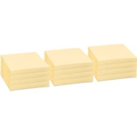 Info sticky notes - recycled - 12 x 100 vel - 75x75mm - geel - IN-5654-11