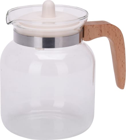 Excellent Houseware Theepot - met infuser / theefilter - van 1,5 liter - Borosilicaat glas