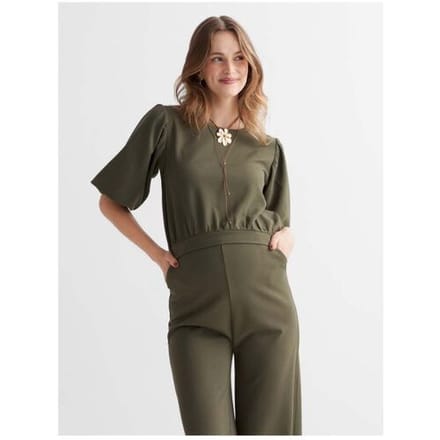 Prénatal zwangerschapstop Dark Leaf Green S Dames