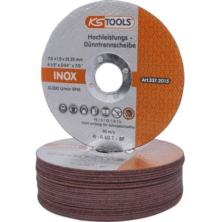 KS Tools 337.2015 Doorslijpschijf recht 115 mm 25 stuk(s)