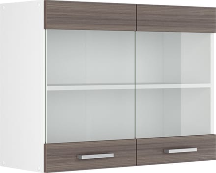 Vicco R-Line Hangkast – 80 cm met glazen deuren Grijs