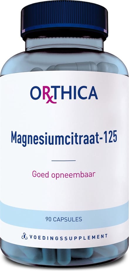 Orthica Magnesiumcitraat-125 - goed opneembaar - 90 capsules