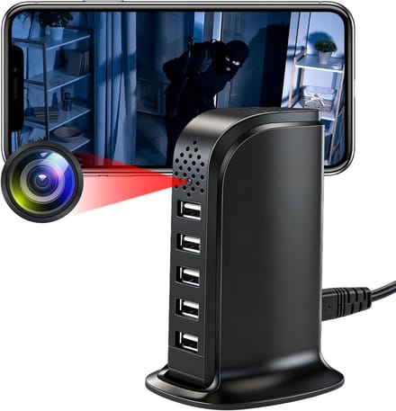 Verborgen Camera - Mini Camera - Thuis Beveiligen - Bewegingsdetectie Alarm - 30 x 50 x 70 mm - Zwart