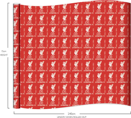 Liverpool FC - cadeaupapier - 240x70 centimeter