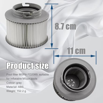 Filter Geschikt voor opblaasbare MSpa-zwembaden FD2089 1 Pack