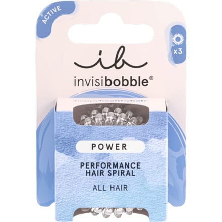 Invisibobble Haarelastiek Extra Strong Power Crystal Clear 3 st