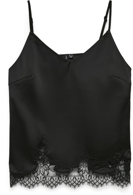 VERO MODA - VMGINNY SINGLET BOTTOM LACE TOP EXP - Dames - Blouses