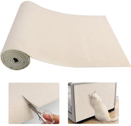 Krabpaal Geschikt voor katten 40×200 cm - Polyester - Beige - Zelfklevend