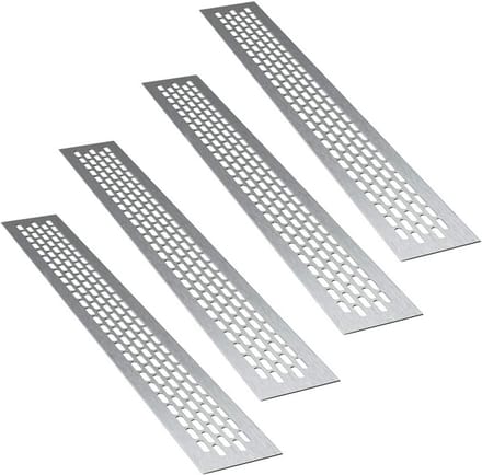 Aluminium Ventilatie Rooster Rechthoekig 80 x 6 cm Inox