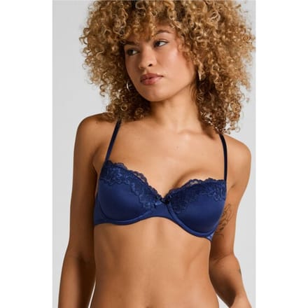 Hunkemöller Voorgevormde beugel bh Lace & Shine Blauw