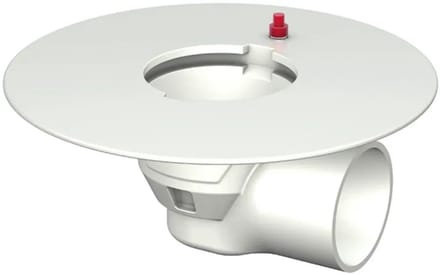 ACO Vloerafvoer Passavant DN100/1,5 graden/1,6l/s/lijmflens/epoxy, 5570.80.20