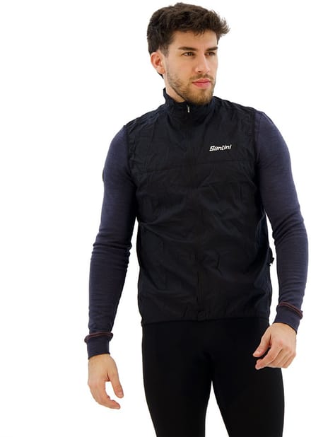 Santini Ventus Jas Zwart XL