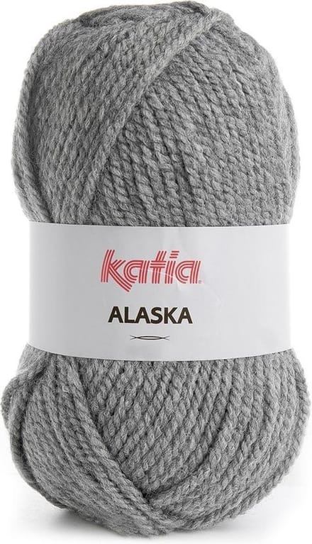 Katia Alaska - 43 medium grijs - Acryl Garen