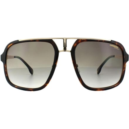 Carrera Square unisex Havana goud bruin gradiënt zonnebril