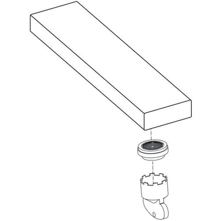 Keuco replacement spout 50100010451