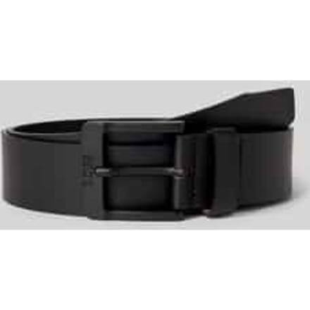 BOSS Leren Riem Jemio-B Sz40 Leather Belt W85 Black Zwart
