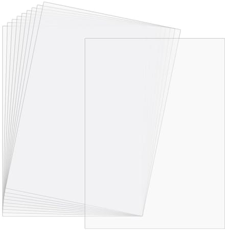 Kunststof Platen - Styreen PVC - Modelbouw Hobby - Flexibel Transparant - A4 Formaat 0.1cm - Helder