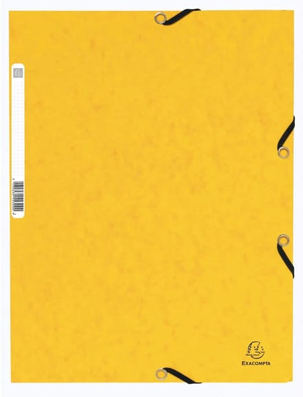 Exacompta 125x Elastomap met 3 kleppen in glanskarton 355gm2 - A4 - Geassorteerd - 55025E