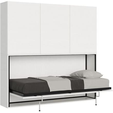 ITAMOBY Horizontaal Kando eenpersoons opklapbed samenstelling D eiken wit