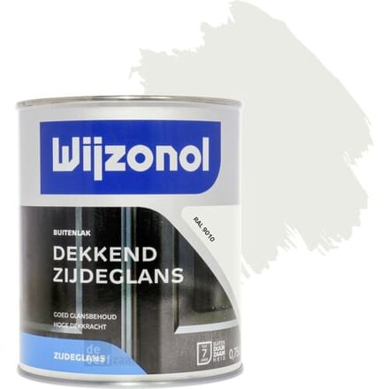 Wijzonol Dekkend Zijdeglanslak - 0,75l - RAL 9010