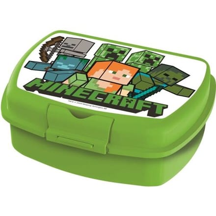 Stor Minecraft Alex with Enemies Broodtrommel-Groen (Diversen) Nieuw