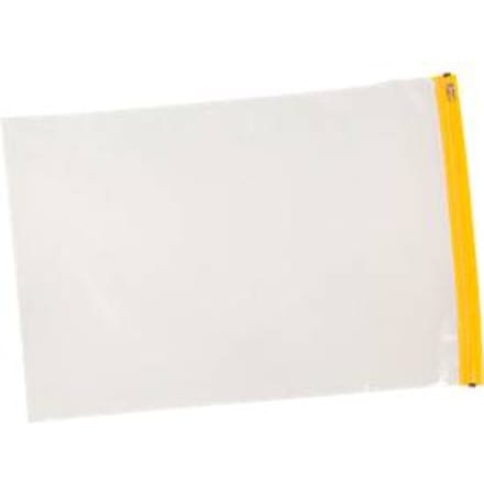 Planbeschermhoes Eichner, gele schuifsluiting, polyethyleen transparant, formaat A2