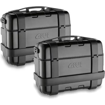 Paar zijkoffers Givi Monokey Trekker black line 46 L