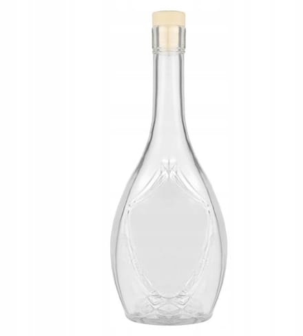 Bimberek ICONA IRYS - Fles - 500ml - Kwaliteit Glas - Korek Grzybek